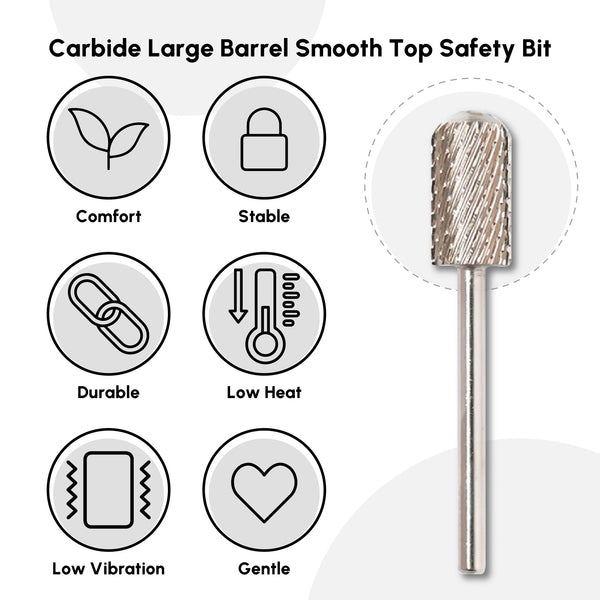 Carbide Large Barrel Smooth Top Safety Bit