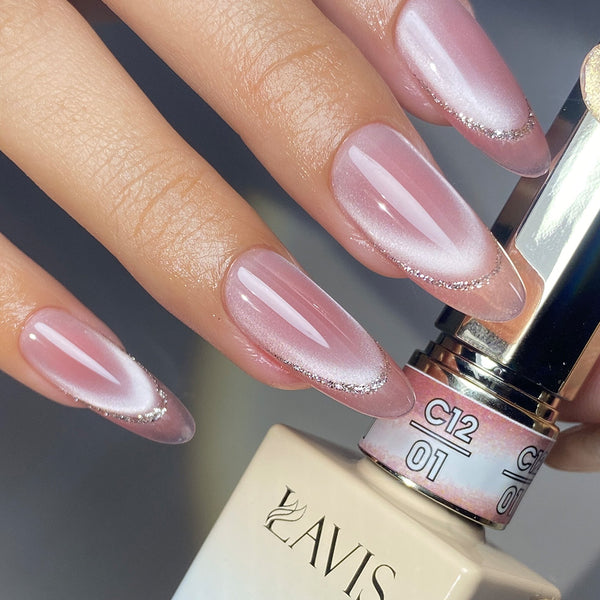LAVIS Cat Eyes C12 - 01 - Gel Polish 0.5 oz - Candy Quartz Collection