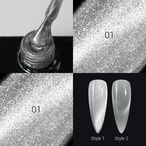 LDS Ripple Cat Eye - 01 - Gel Polish 0.5 oz - Ripple Cat Eye Collection