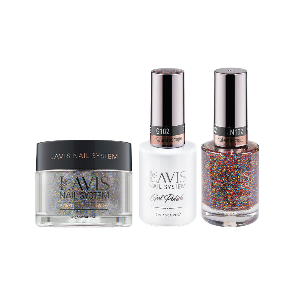 LAVIS 3 in 1 - 102 Kaleidoscope - Acrylic & Dip Powder, Gel & Lacquer