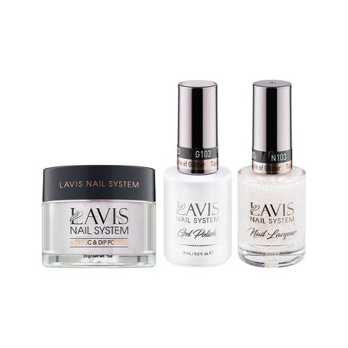 LAVIS 3 in 1 - 103 Taste of Glitter - Acrylic & Dip Powder, Gel & Lacquer
