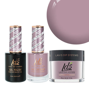 LDS 3 in 1 - 107 Taro Blush - Dip, Gel & Lacquer Matching