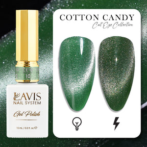 LAVIS Cat Eye CE10 - 10 - Gel Polish 0.5 oz -  Cotton Candy Collection