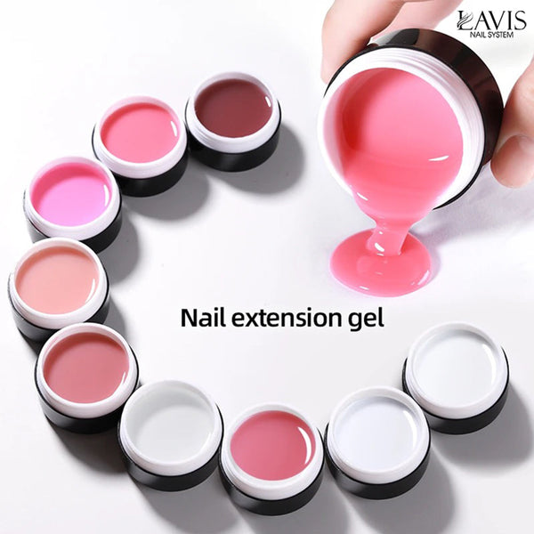 LAVIS J05 - Builder Gel In The Jar 15g - Smoke Pink