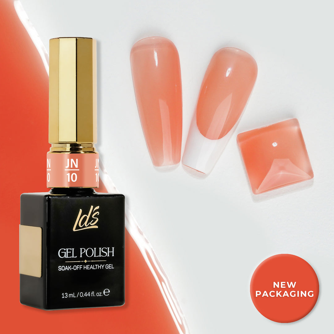 Jelly Gel Polish Colors - LDS 10 Candle Glow - Nude Collection