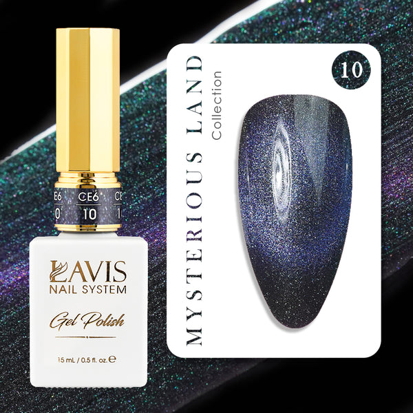 LAVIS Cat Eyes CE6 - 10 - Gel Polish 0.5 oz - Mysterious Land Collection