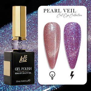 LDS 10 - Gel Polish 0.5 oz - Pearl Veil Cat Eyes