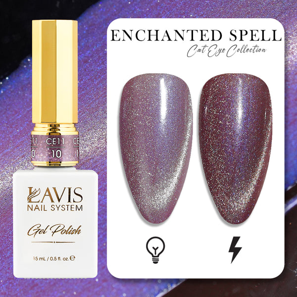 LAVIS Cat Eye CE11 - 10 - Gel Polish 0.5 oz -  Enchanted Spell Collection