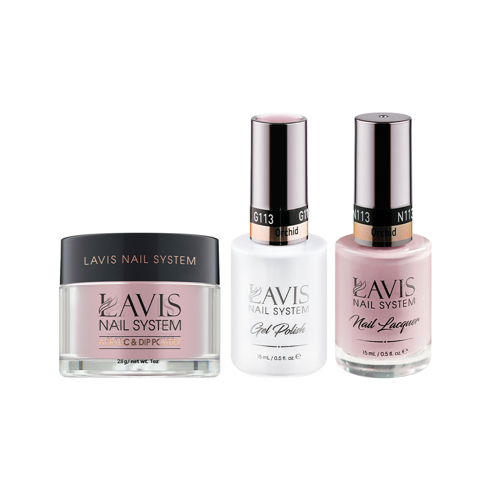 LAVIS 3 in 1 - 113 Orchid - Acrylic & Dip Powder, Gel & Lacquer