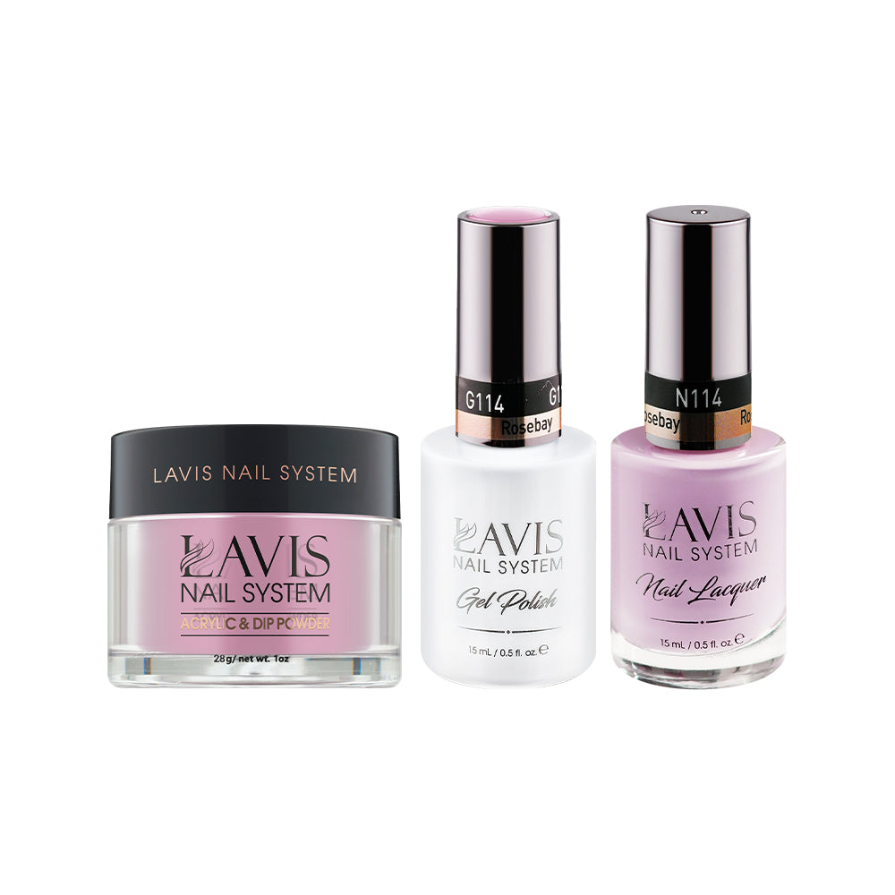 LAVIS 3 in 1 - 114 Rosebay - Acrylic & Dip Powder, Gel & Lacquer