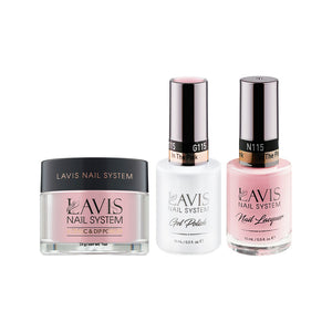 LAVIS 3 in 1 - 115 In The Pink - Acrylic & Dip Powder, Gel & Lacquer