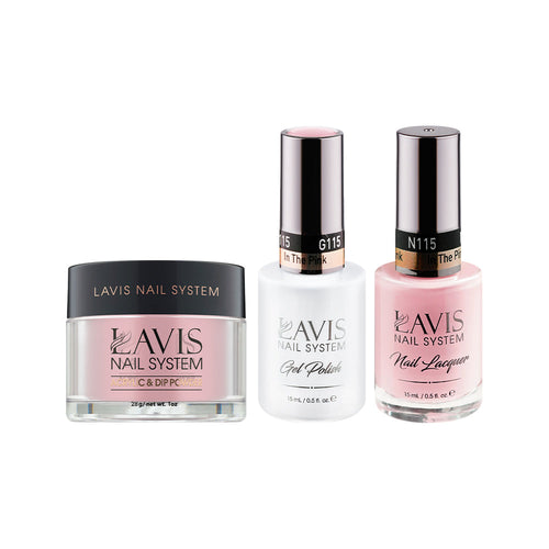 LAVIS 3 in 1 - 115 In The Pink - Acrylic & Dip Powder, Gel & Lacquer