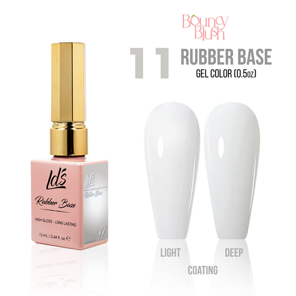 LDS Rubber Base Gel - RB-11 - GEL POLISH 0.5 OZ - Bouncy Blush Collection