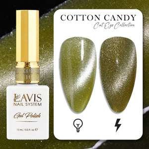 LAVIS Cat Eye CE10 - 11 - Gel Polish 0.5 oz -  Cotton Candy Collection