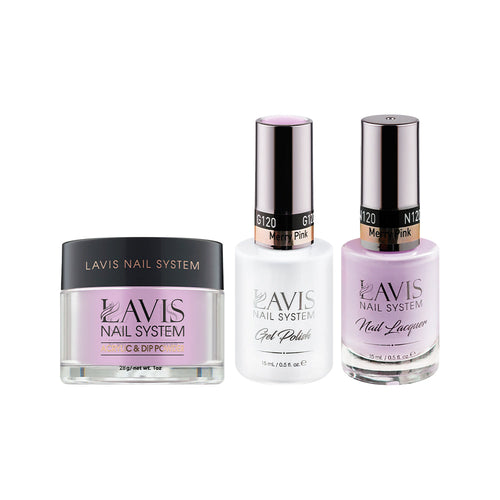 LAVIS 3 in 1 - 120 Merry Pink - Acrylic & Dip Powder, Gel & Lacquer