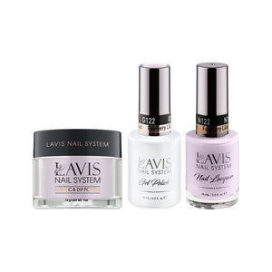 LAVIS 3 in 1 - 122 Feathery Lilac - Acrylic & Dip Powder, Gel & Lacquer