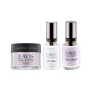 LAVIS 3 in 1 - 125 Silver Peony - Acrylic & Dip Powder, Gel & Lacquer