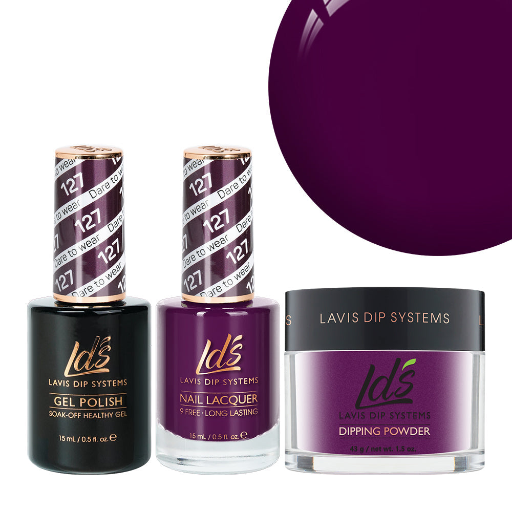 LDS 3 in 1 - 127 Dare To Wear - Dip, Gel & Lacquer Matching