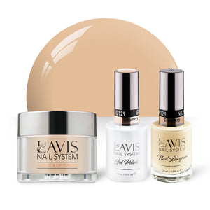 LAVIS 3 in 1 - 129 Creamery - Acrylic & Dip Powder, Gel & Lacquer