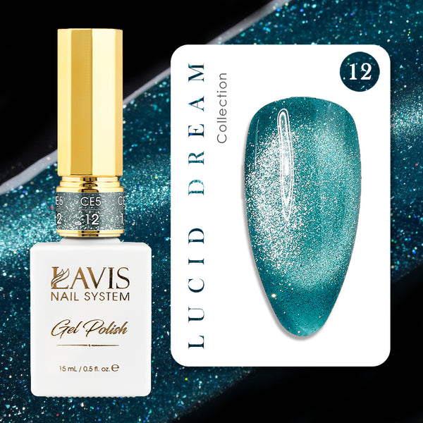 LAVIS Cat Eye CE5 - 12 - Gel Polish 0.5 oz - Lucid Dream Collection