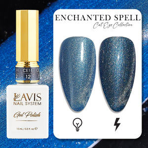 LAVIS Cat Eye CE11 - 12 - Gel Polish 0.5 oz -  Enchanted Spell Collection