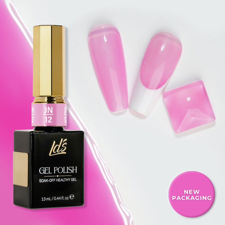 Jelly Gel Polish Colors - LDS Set 12 Colors - Nude Collection