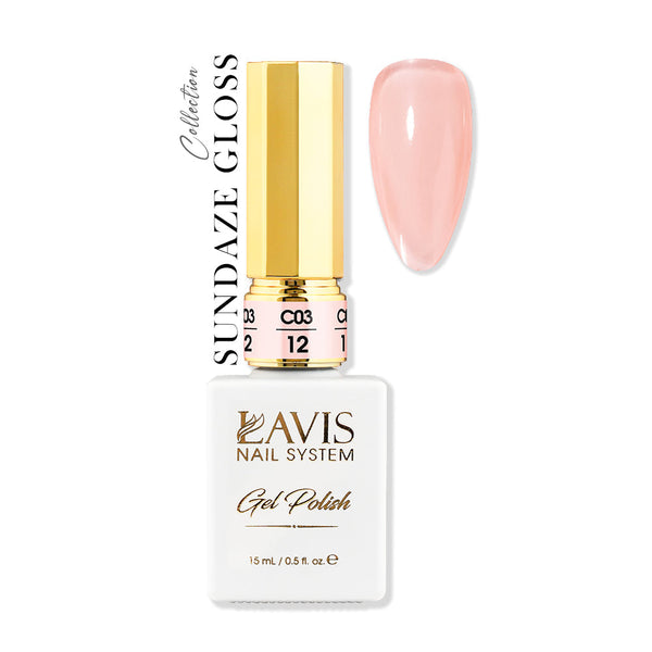 LAVIS C03 - 12 - Gel Polish 0.5 oz - Sundaze Gloss Collection by LAVIS NAILS sold by DTK Nail Supply