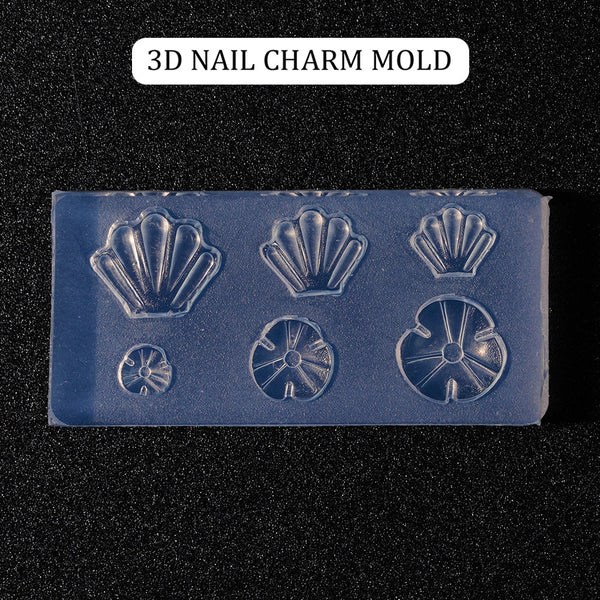  3D Nail Charm Mold 5 - Seashells by OTHER sold by DTK Nail Supply