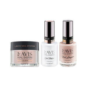 LAVIS 3 in 1 - 131 Pinky Beige - Acrylic & Dip Powder, Gel & Lacquer