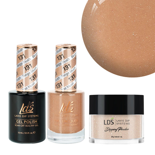 LDS 3 in 1 - 131 Beige Blush - Dip, Gel & Lacquer Matching