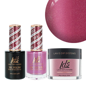 LDS 3 in 1 - 133 Sweetest Strawberry - Dip, Gel & Lacquer Matching