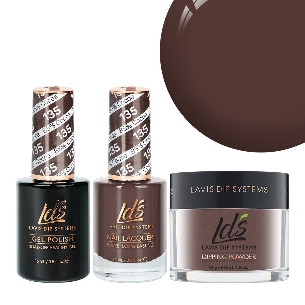LDS 3 in 1 - 135 85% Cocoa - Dip, Gel & Lacquer Matching