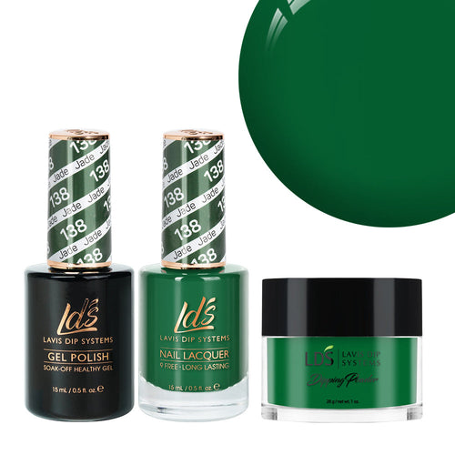 LDS 3 in 1 - 138 Jade - Dip, Gel & Lacquer Matching