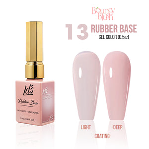 LDS Rubber Base Gel - RB-13 - GEL POLISH 0.5 OZ - Bouncy Blush Collection