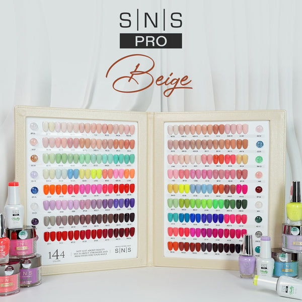 SNS Pro 3 in 1 - Set 144 Colors Beige Collection - Dip, Gel & Lacquer Matching