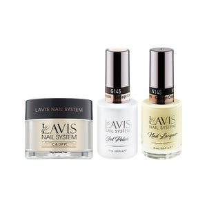 LAVIS 3 in 1 - 145 Cottage Cream - Acrylic & Dip Powder, Gel & Lacquer