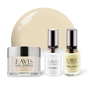 LAVIS 3 in 1 - 145 Cottage Cream - Acrylic & Dip Powder, Gel & Lacquer