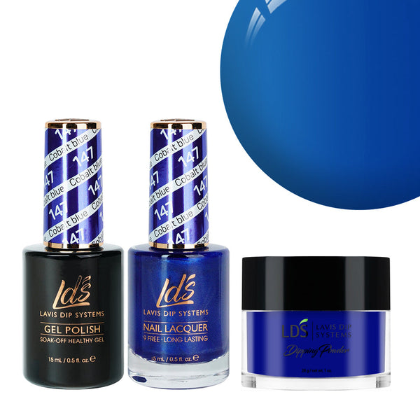 LDS 3 in 1 - 147 Cobalt Blue - Dip, Gel & Lacquer Matching