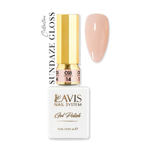 LAVIS C03 - 14 - Gel Polish 0.5 oz - Sundaze Gloss Collection by LAVIS NAILS sold by DTK Nail Supply