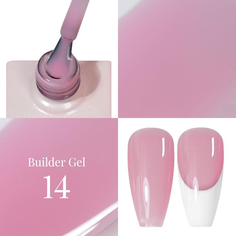 LAVIS Builder Gel In The Bottle - B14 Sea Pink - Gel Polish 15ml