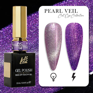 LDS 14 - Gel Polish 0.5 oz - Pearl Veil Cat Eyes