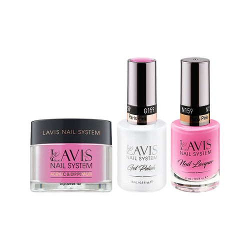 LAVIS 3 in 1 - 159 Paris Pink - Acrylic & Dip Powder, Gel & Lacquer