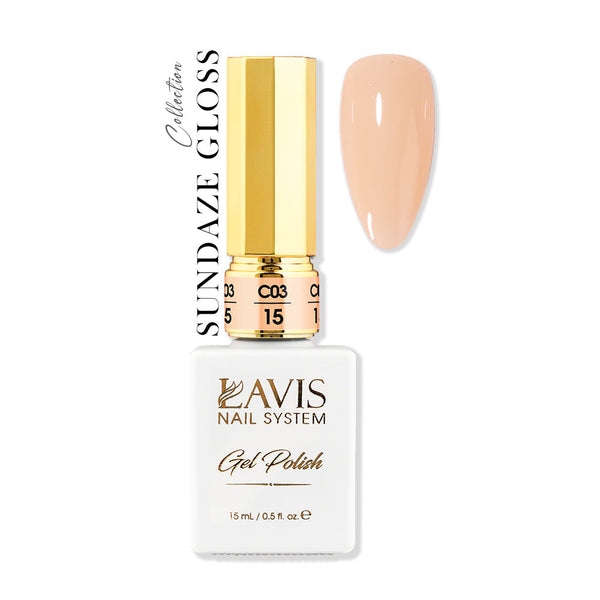 LAVIS C03 - 15 - Gel Polish 0.5 oz - Sundaze Gloss Collection by LAVIS NAILS sold by DTK Nail Supply