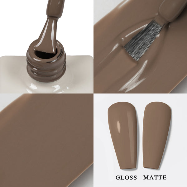 LAVIS LX1 - 015 - Gel Polish 0.5 oz - Coffee & Caramel Collection