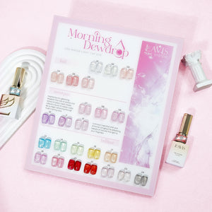 LAVIS Cat Eyes C09 - Set 24 Colors - Gel Polish 0.5 oz - Morning Dewdrop Collection
