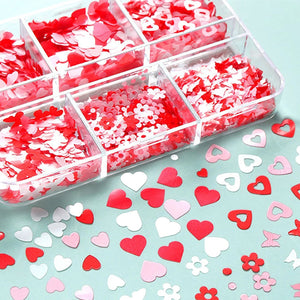 6 Grids of Sequins - #5 Valentine Red