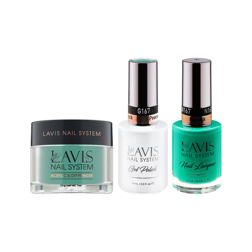 LAVIS 3 in 1 - 167 Peacock - Acrylic & Dip Powder, Gel & Lacquer