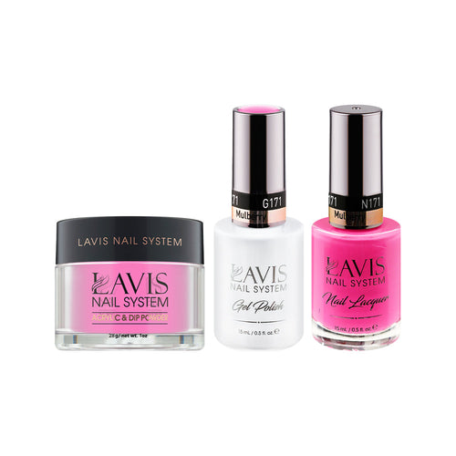 LAVIS 3 in 1 - 171 Mulberry - Acrylic & Dip Powder, Gel & Lacquer