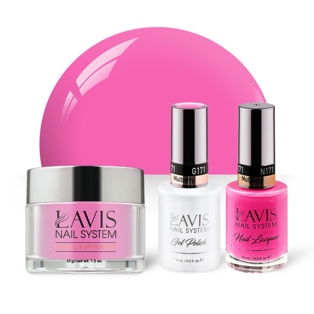 LAVIS 3 in 1 - 171 Mulberry - Acrylic & Dip Powder, Gel & Lacquer