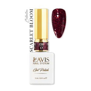 LAVIS C02 - 17 - Gel Polish 0.5 oz - Scarlet Bloom Collection by LAVIS NAILS sold by DTK Nail Supply